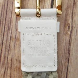 Michael Kors Accessories - Michael Kors White Leather Braided Belt Michael Kors Accessories - Michael Kors White Leather Braided Belt